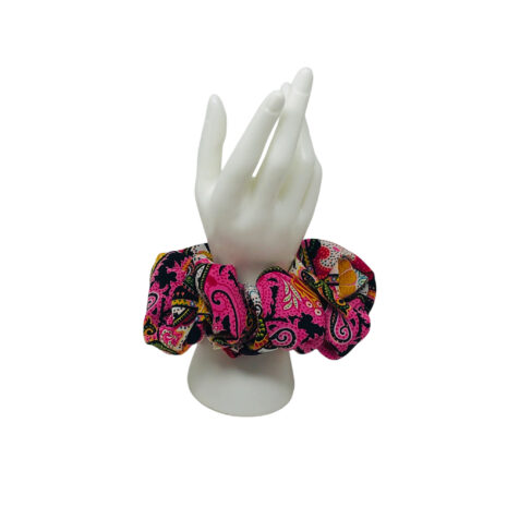 spring floral scrunchie - hand